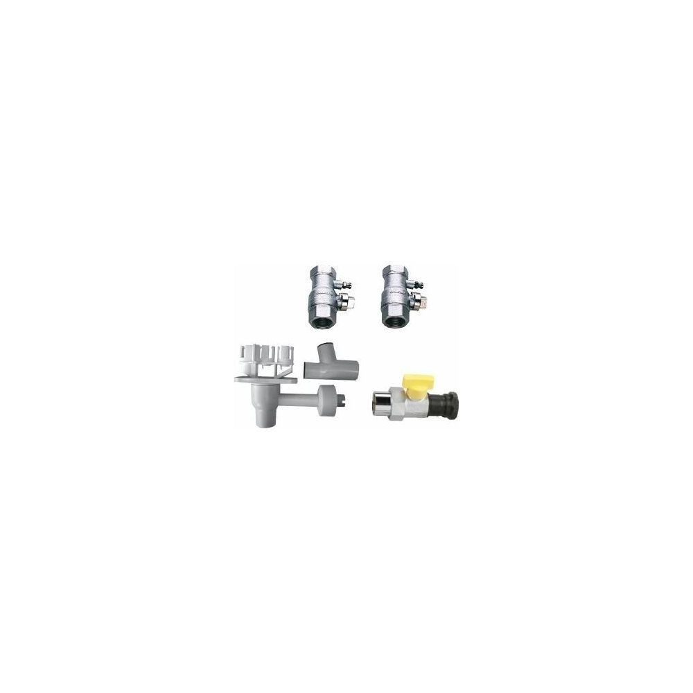 Buderus AS5-Aufputz Anschluss-Set 5, bestehend aus Gashahn GA-BS, Siphon HA und War... BUDERUS-7736613430 4051516916541 (Abb. 2)