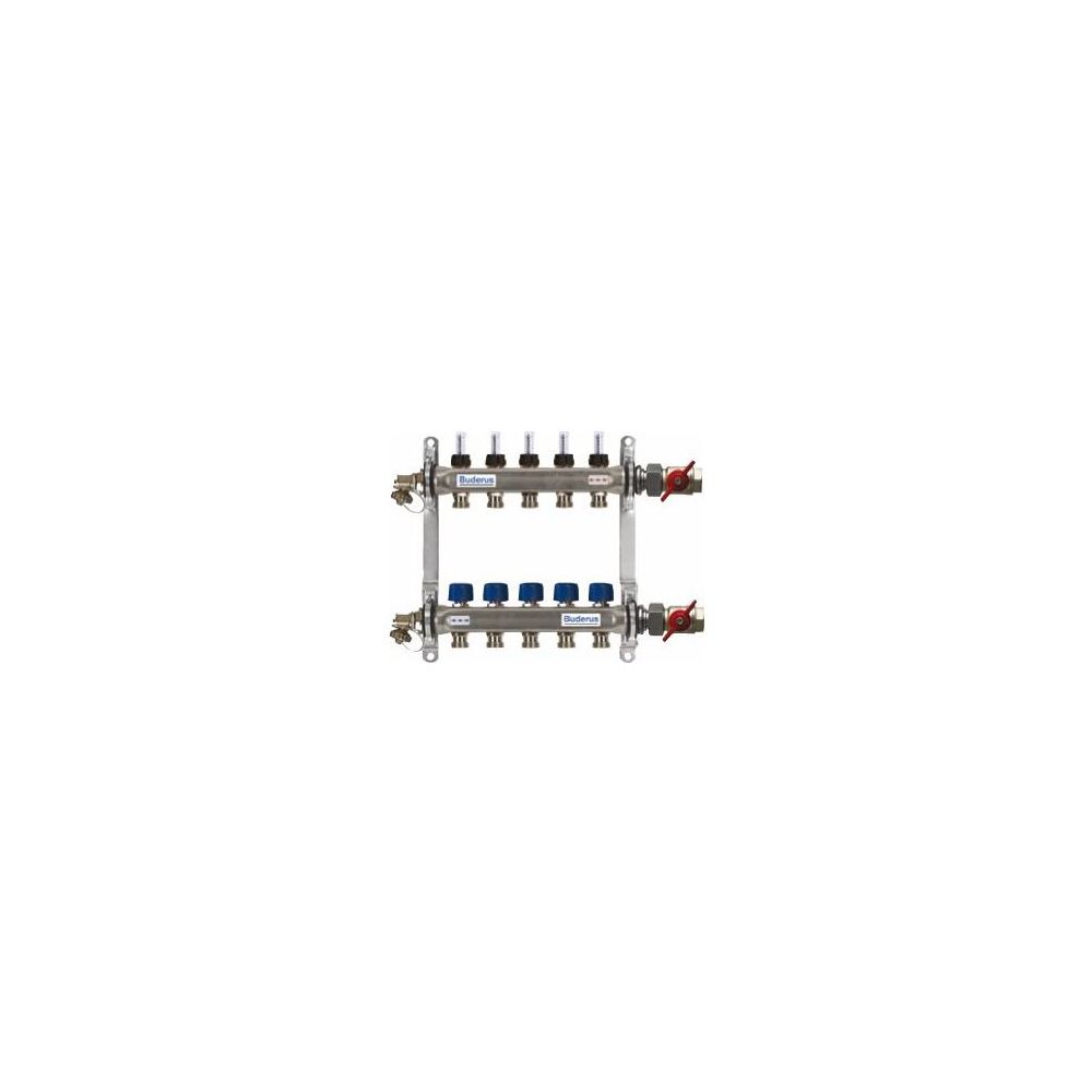 Buderus Logafloor Edelstahlverteiler 3 Heizkreis DFM 0-5l/min HVE-FD-AK/3 3 Kreise,... BUDERUS-7738317009 4054925186383 (Abb. 1)