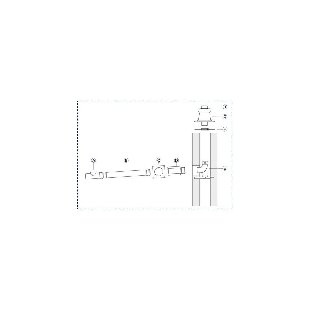 Buderus Grundbausatz GA, d. 80 für Wärmeerzeuger mit KAS nach hinten... BUDERUS-7738112752 4062321056438 (Abb. 3)