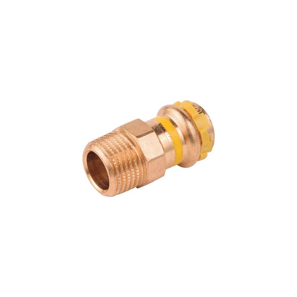 Buderus Logafix Rotguss Gas Übergangsstück Innen/Außen 18mm x R 1/2" mit V-Kontur... BUDERUS-7738327258 4057749641328 (Abb. 1)