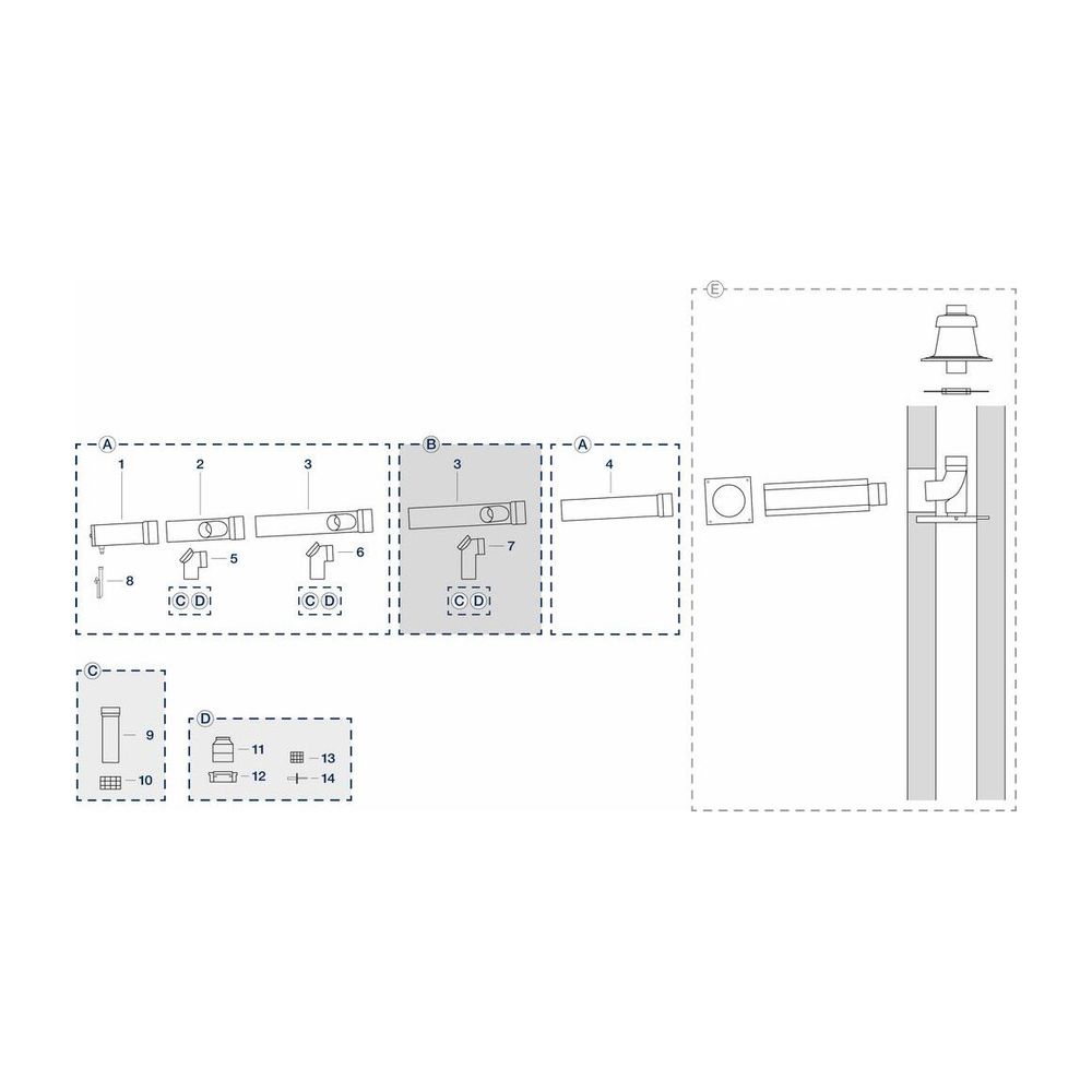 Buderus Grundbausatz Kaskade B23P, d. 125mm... BUDERUS-7738113199 4062321290276 (Abb. 2)