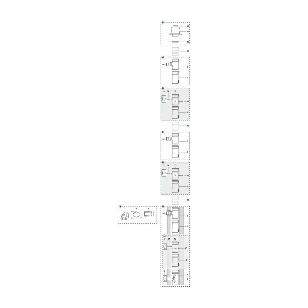 Buderus Grundbausatz LAS-K, d. 80/125mm Abgassystem aus PP/Stahl... BUDERUS-7738112582 4057749777539 (Abb. 7)