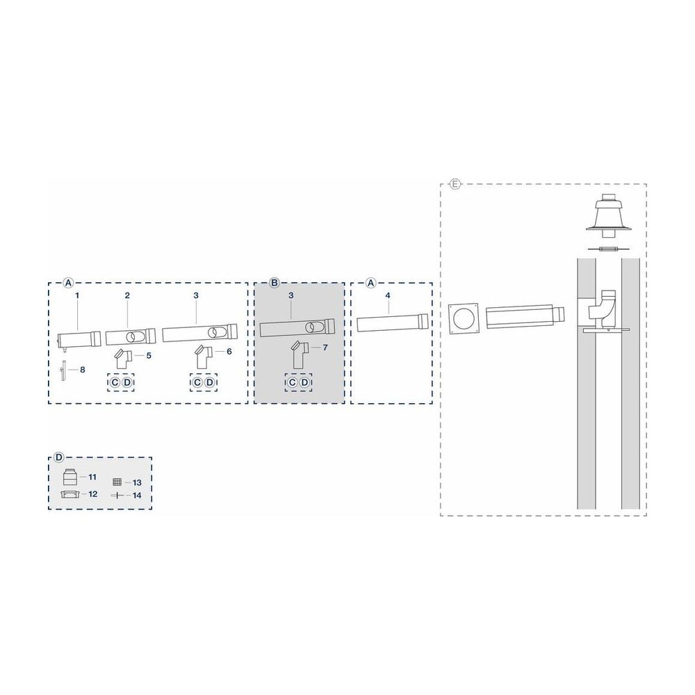 Buderus Grundbausatz Kaskade B23P, d. 125mm... BUDERUS-7738113199 4062321290276 (Abb. 4)