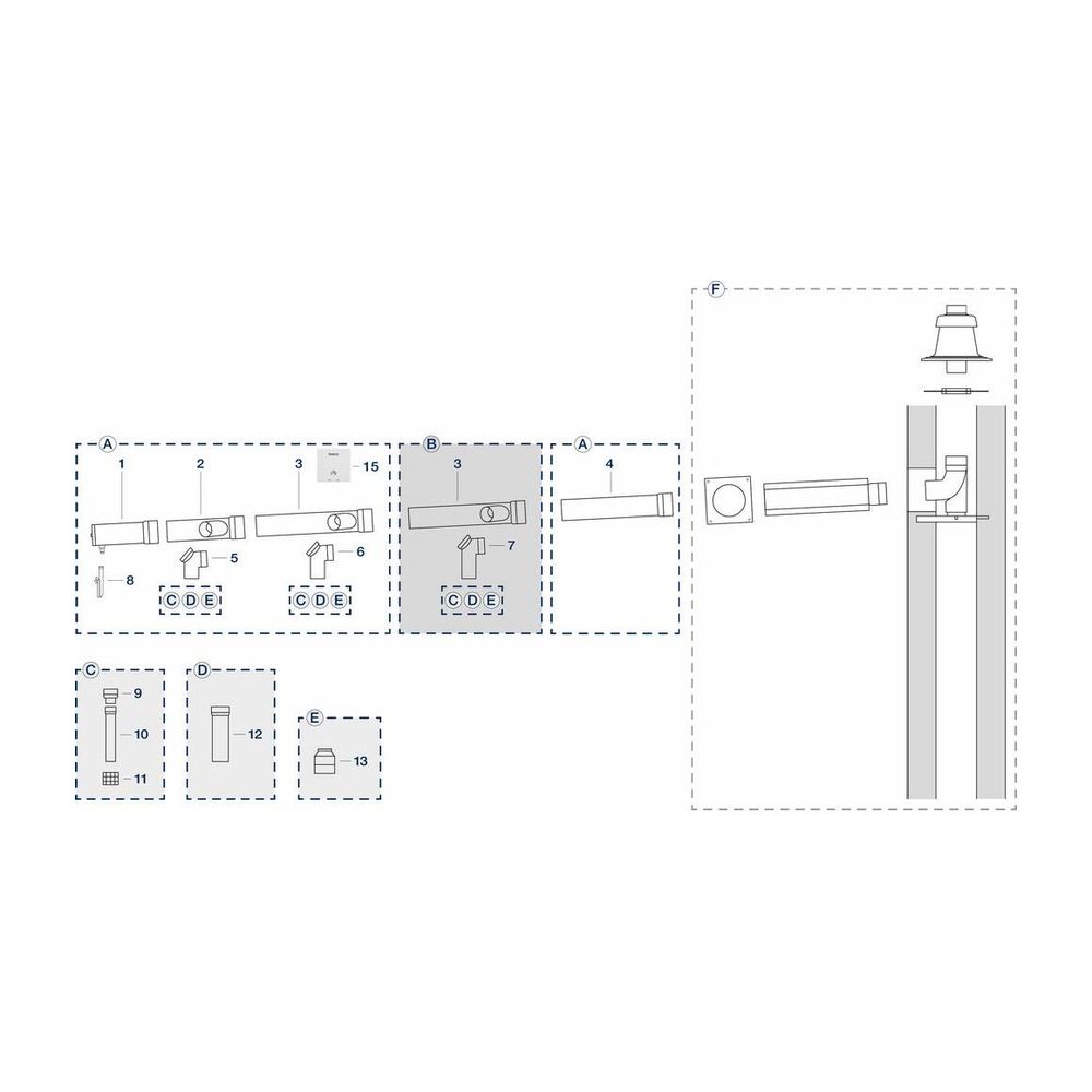 Buderus Erweiterungsbausatz Kaskade DN 250 für Geräte KAS DN 110, ohne Überdruckkla... BUDERUS-7739618521 4062321678463 (Abb. 4)