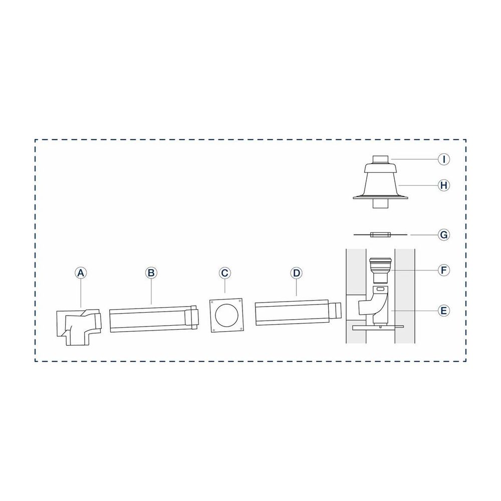 Buderus Grundbausatz GA-K C93x, DN 110/160 x DN 125, GA-K im Schacht, Erweiterung a... BUDERUS-7739621033 4062321580230 (Abb. 2)