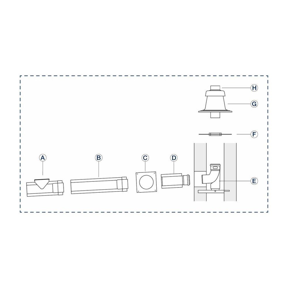 Buderus Grundbausatz GA-K, d. 80/125mm Edelstahl, für Wärmeerzeuger mit KAS nach hi... BUDERUS-7738112743 4062321056377 (Abb. 2)