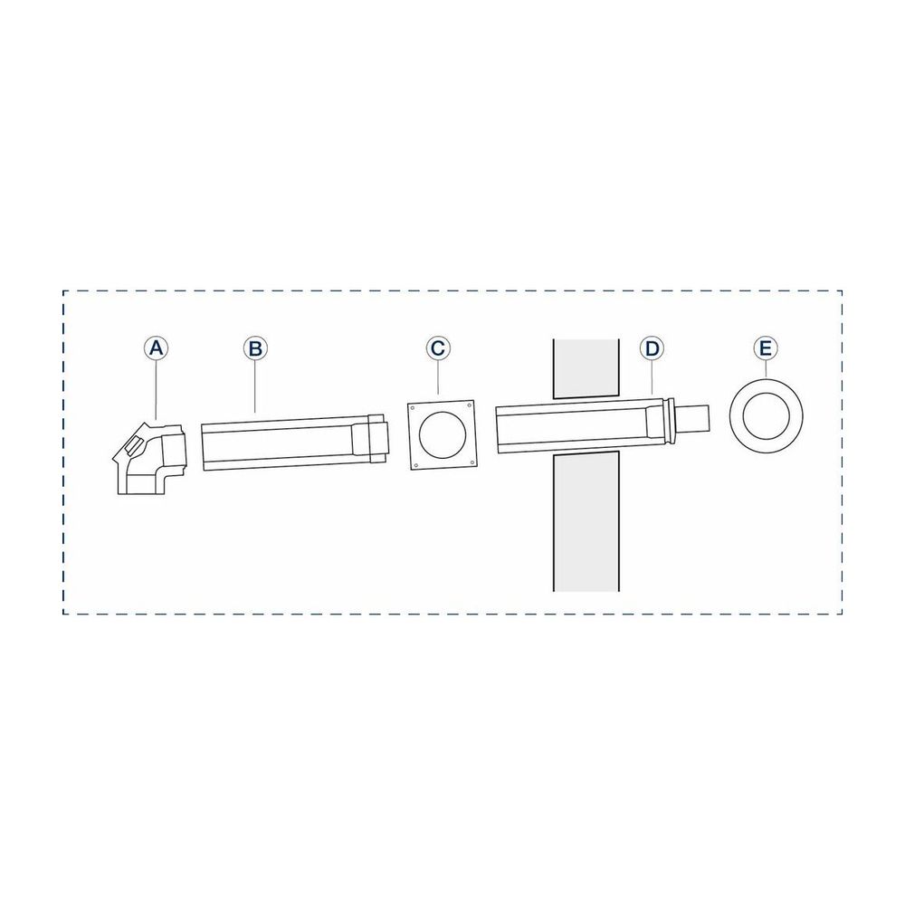 Buderus Grundbausatz WH-WS, d. 80/125mm für Wärmeerzeuger mit KAS nach oben... BUDERUS-7738112575 4057749777096 (Abb. 1)