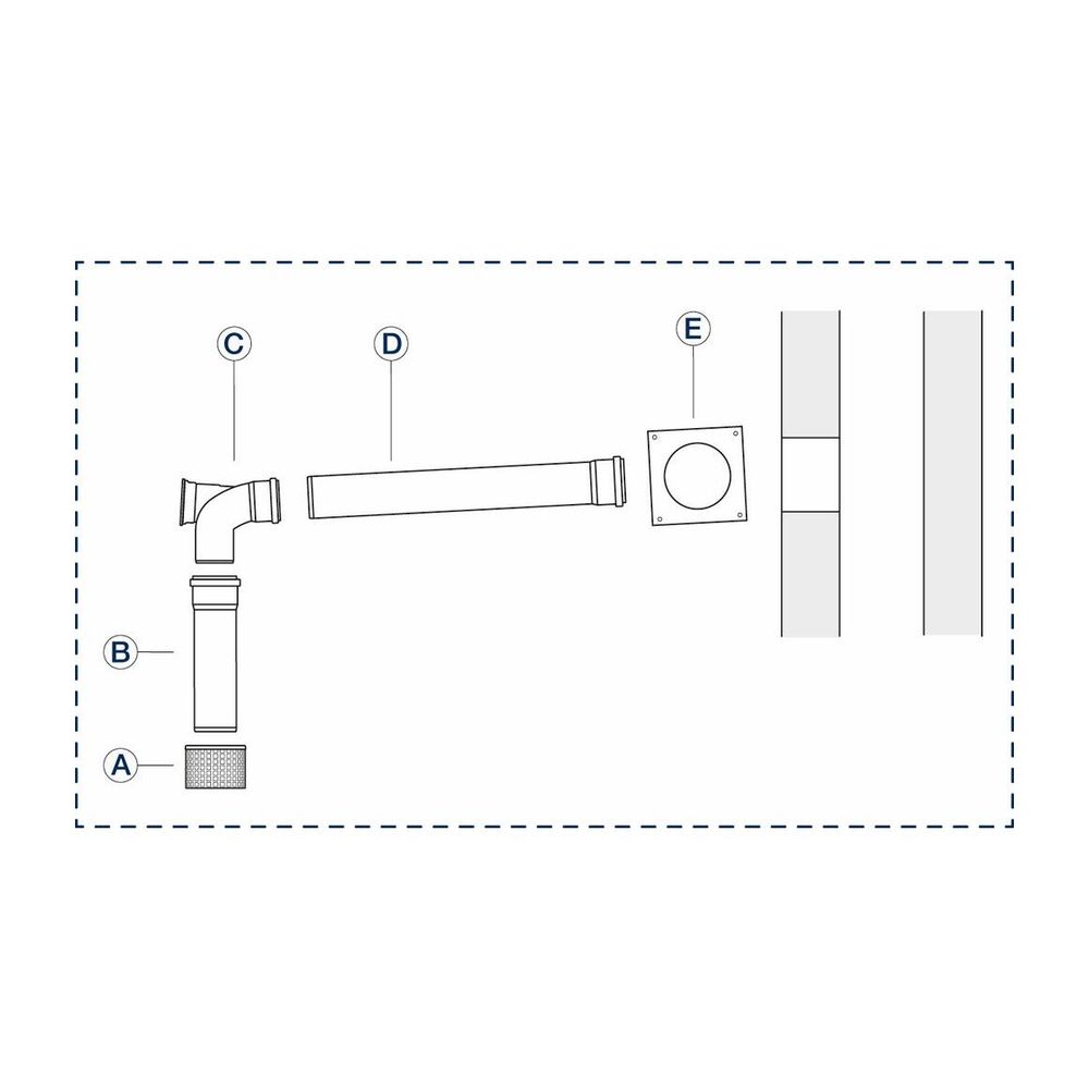 Buderus Grundbausatz GN, d. 80mm für Wärmeerzeuger mit KAS nach oben... BUDERUS-7738112563 4057749842039 (Abb. 1)