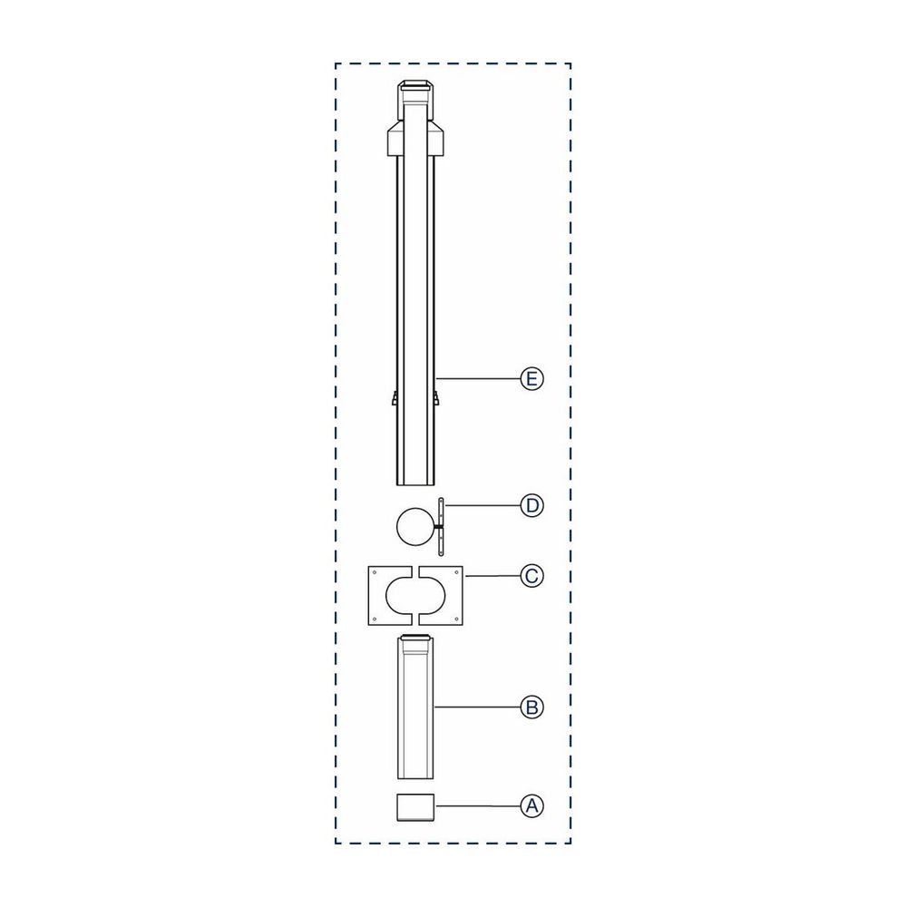 Buderus Grundbausatz DO, d. 80/125mm 1,5m Dachdurchführung, Rot... BUDERUS-7738112573 4057749828491 (Abb. 1)