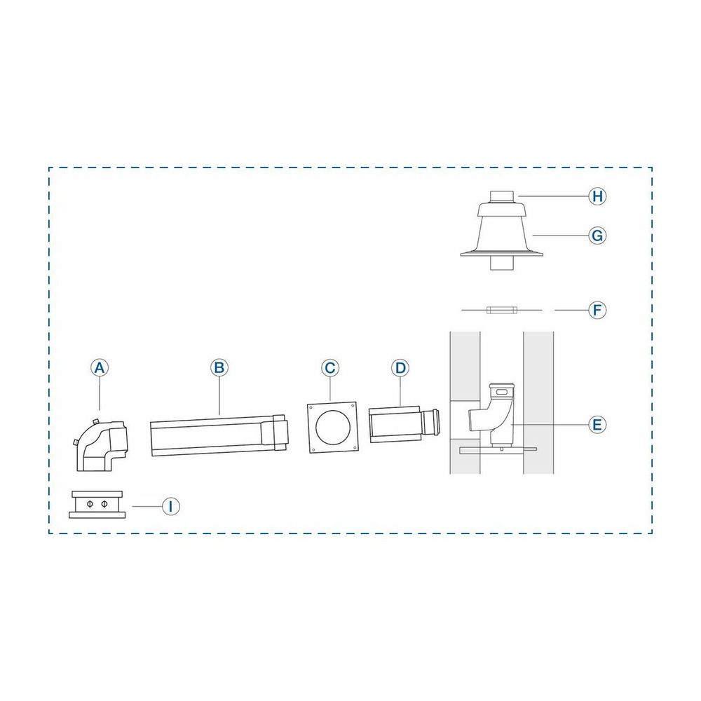 Buderus Grundbausatz GA-K, d. 60/100, Edelstahl... BUDERUS-7738112520 4057749701442 (Abb. 1)