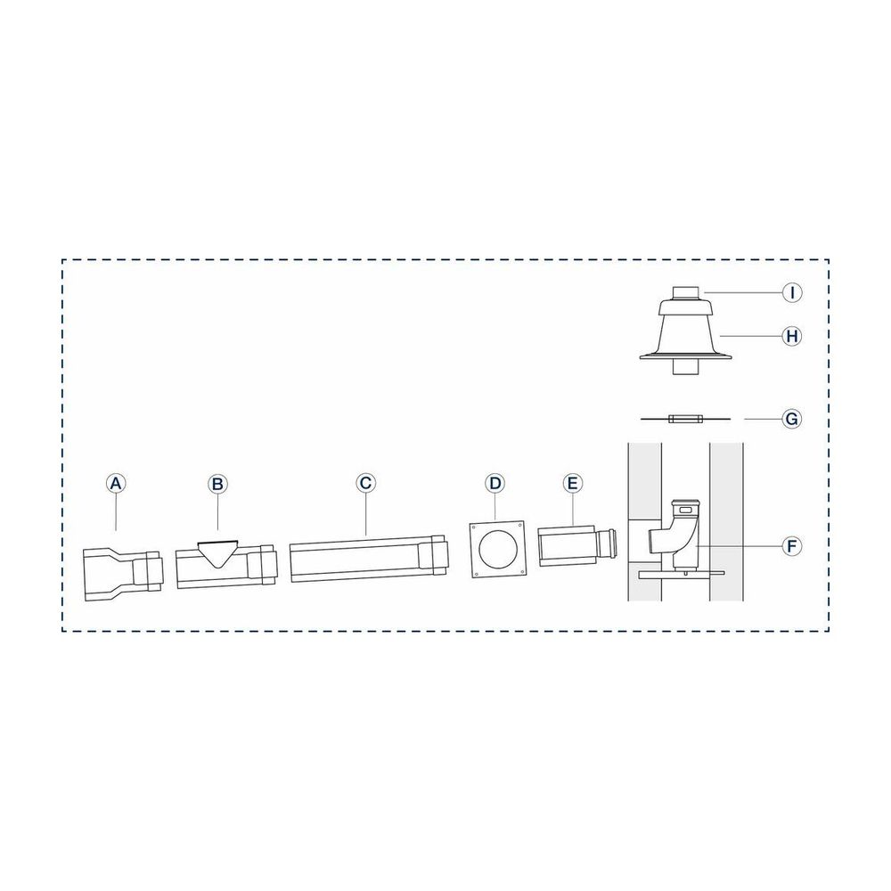 Buderus Grundbausatz GA-K, d. 60/100 VA für Geräte mit KAS direkt nach hinten... BUDERUS-7738112779 4062321219543 (Abb. 1)