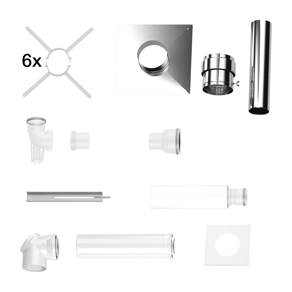 Buderus Grundbausatz GA-K,d. 80/125mm d. 110VA Schacht DN 110... BUDERUS-7738112551 4057749779823 (Abb. 2)