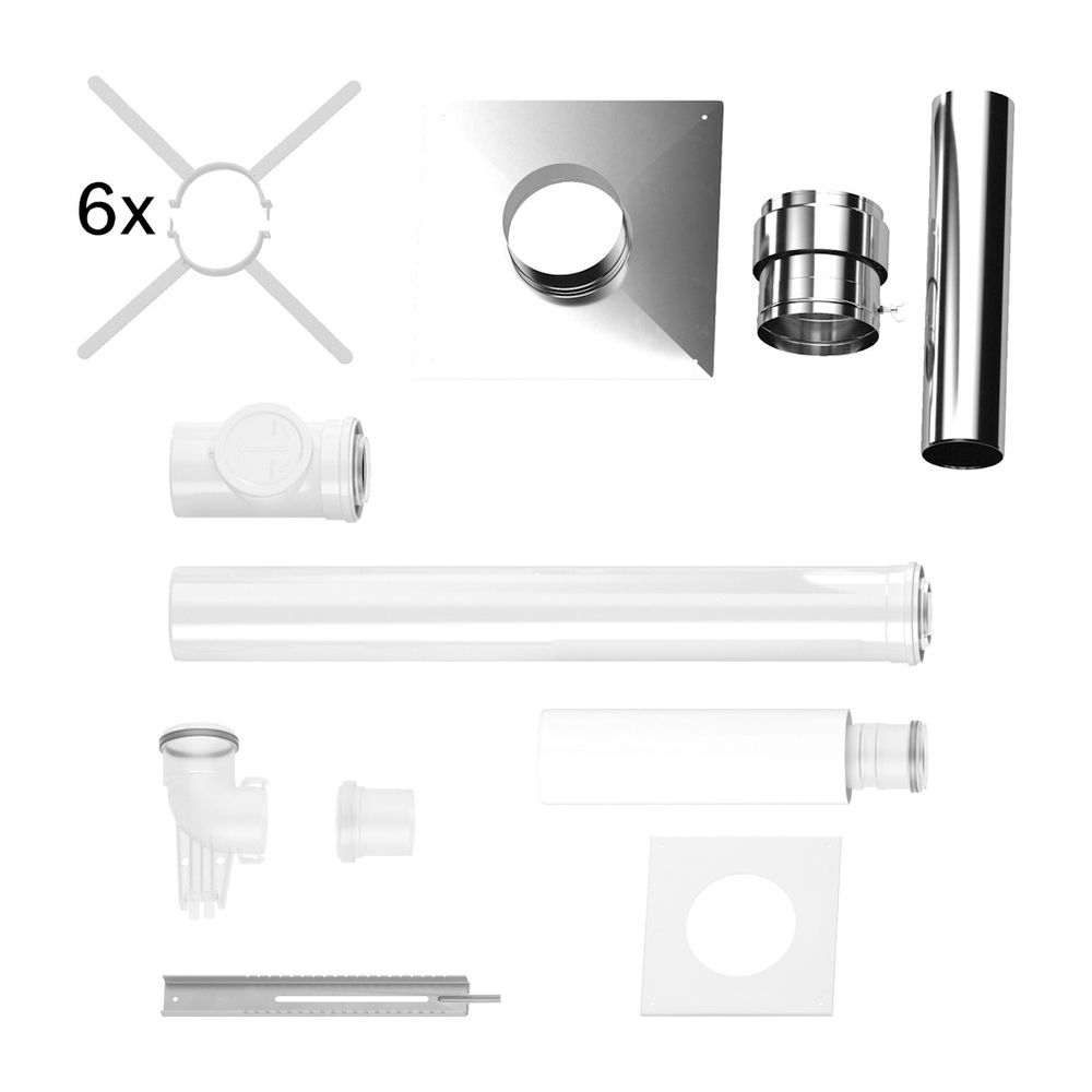 Buderus Grundbausatz GA-K, d. 80/125mm Edelstahl, für Wärmeerzeuger mit KAS nach hi... BUDERUS-7738112743 4062321056377 (Abb. 2)