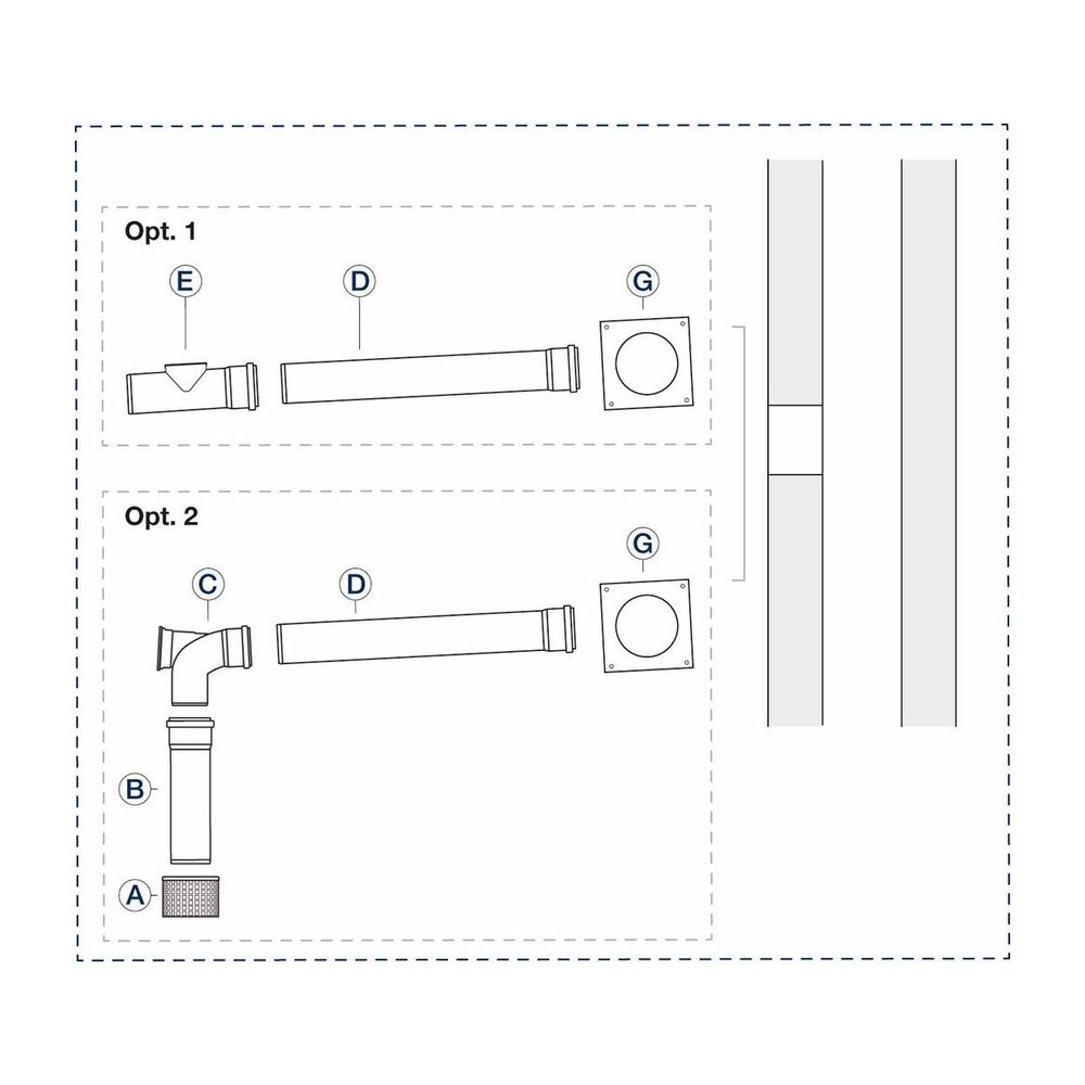 Buderus Grundbausatz GN, d. 80mm für Wärmeerzeuger mit KAS nach oben... BUDERUS-7738112563 4057749842039 (Abb. 2)