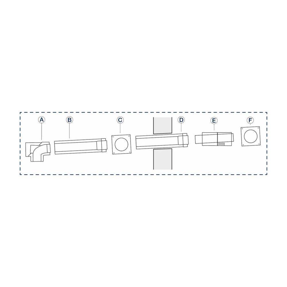 Buderus Grundbausatz WH-WS, d. 110/160mm Abgassystem PP/Stahl... BUDERUS-7738113092 4062321260316 (Abb. 1)