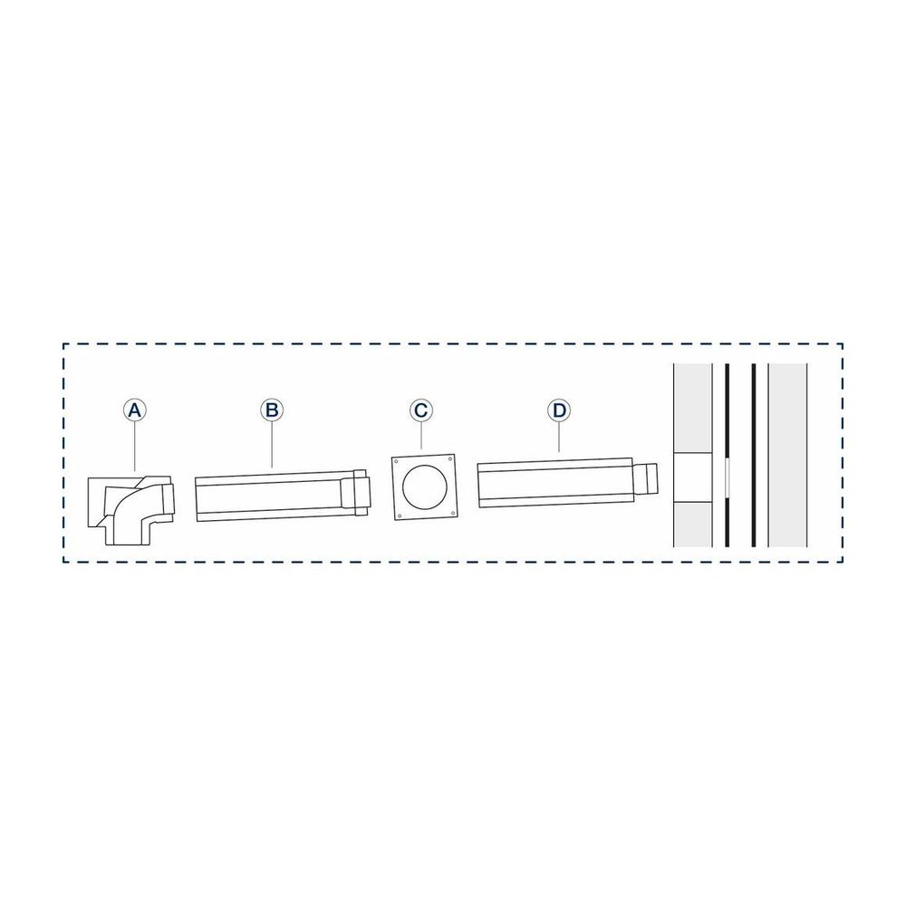 Buderus Grundbausatz LAS-K, d. 110/160mm Abgassystem aus PP/Stahl... BUDERUS-7738113078 4062321260187 (Abb. 1)