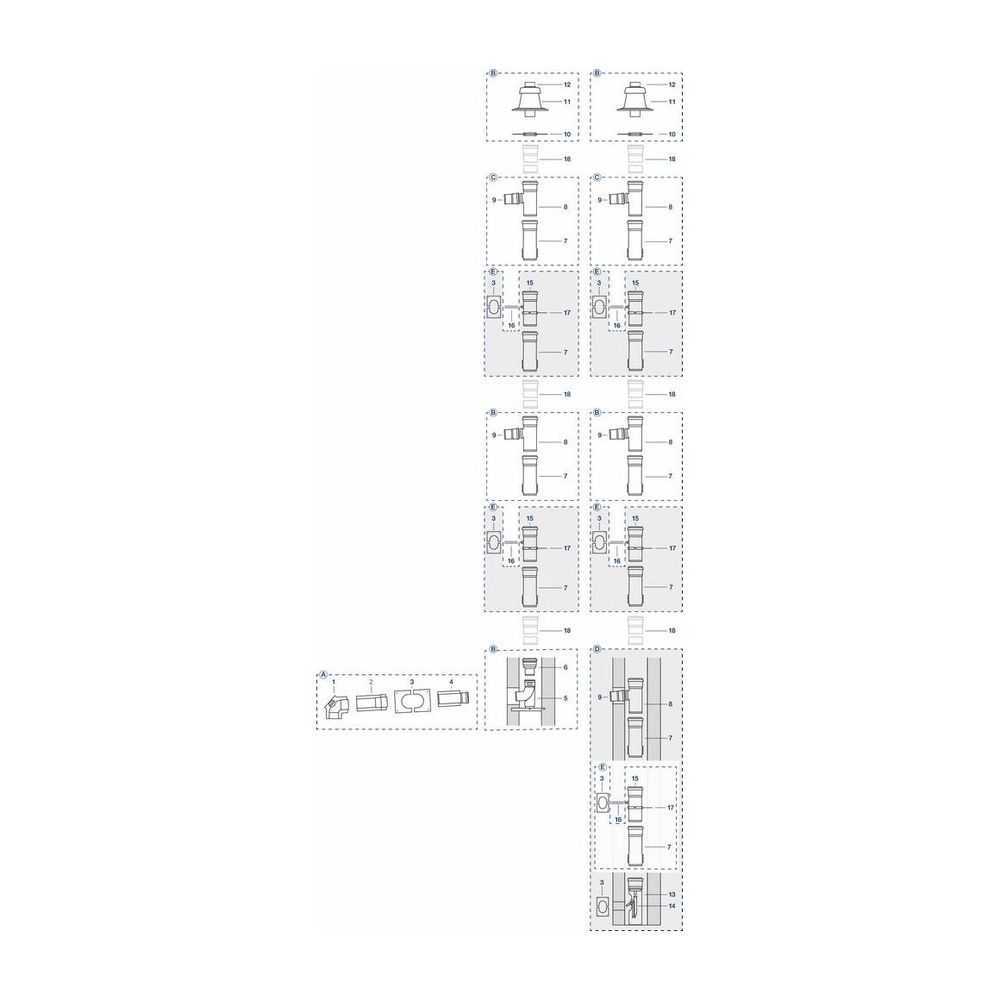 Buderus Grundbausatz LAS-K, d. 80/125mm Abgassystem aus PP/Stahl... BUDERUS-7738112582 4057749777539 (Abb. 8)