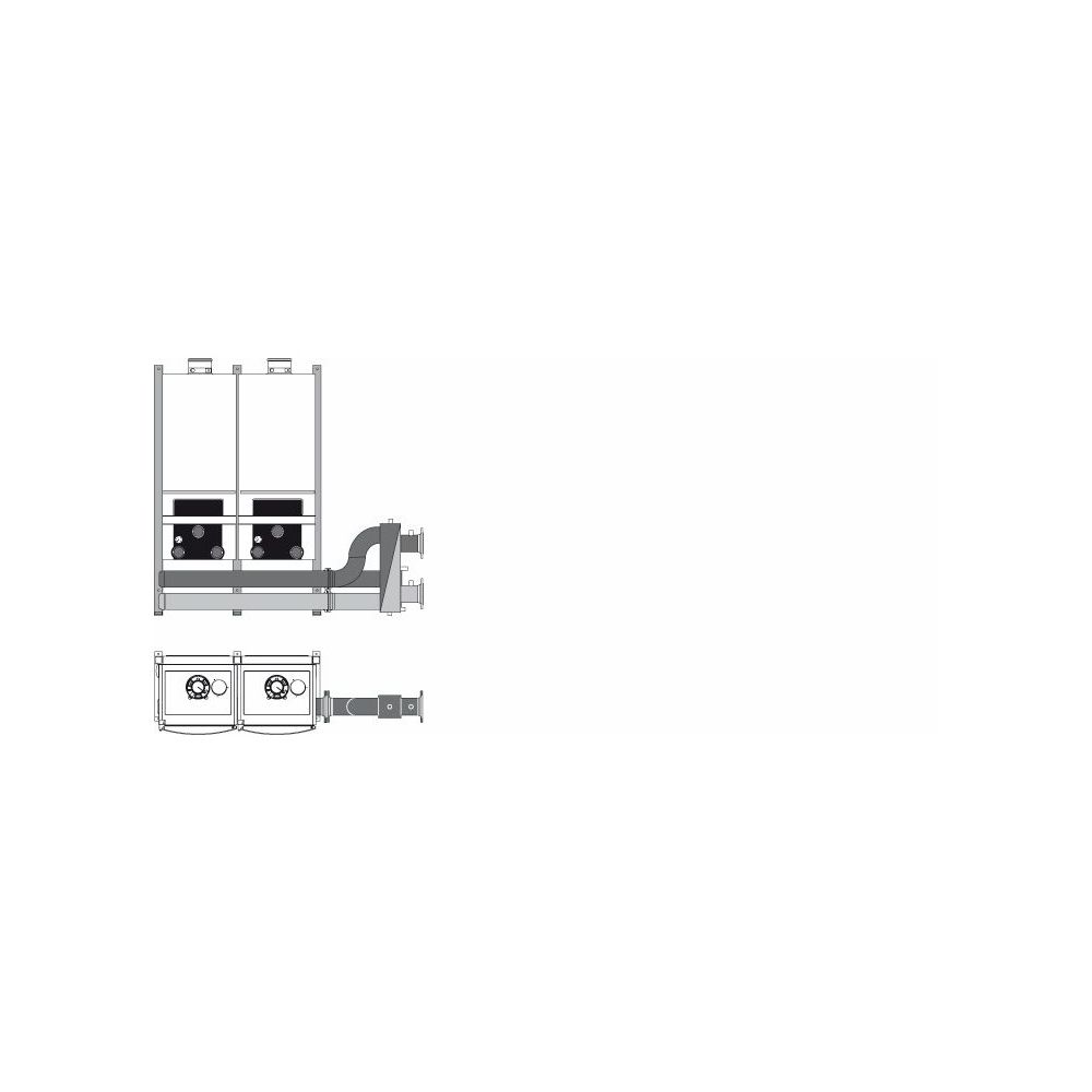 Buderus TL2 Kaskadenunit mit Isolierung ohne Weiche, DN 65, PN 6, Gas R 2, PN 16... BUDERUS-7736700472 4054925277272 (Abb. 1)