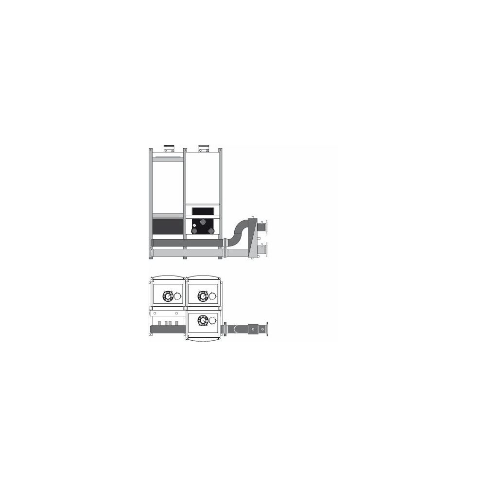 Buderus TR3 Kaskadenunit mit Isolierung ohne Weiche, DN 80, PN 6, Gas R 2, PN 16... BUDERUS-7736700480 4054925277357 (Abb. 1)