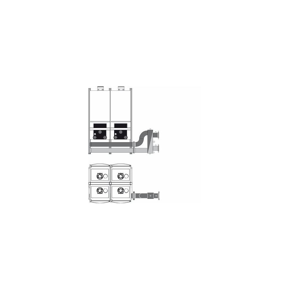 Buderus TR4 Kaskadenunit mit Isolierung ohne Weiche, DN 80, PN 6, Gas R 2, PN 16... BUDERUS-7736700481 4054925277364 (Abb. 1)