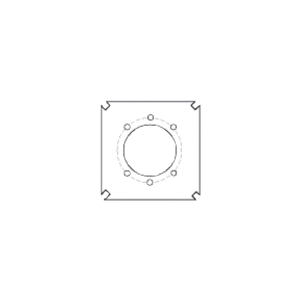 Buderus Brennerplatte GE315, 270x270mm Brennerloch 140, Lochkreis 170, M8/M10... BUDERUS-5431312 4010009956075 (Abb. 1)