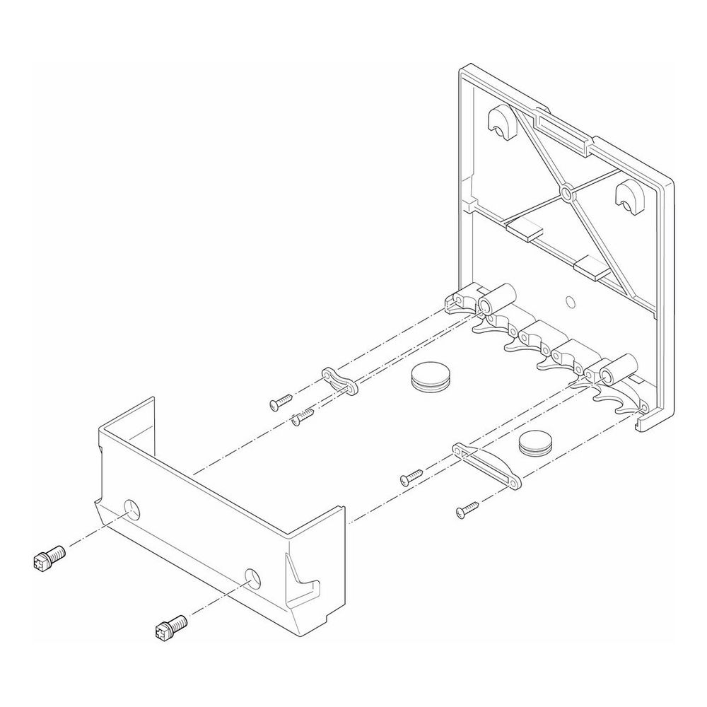 Buderus Wandmontageset Hellblau, 87377030470... BUDERUS-87377030470 4051516627928 (Abb. 1)