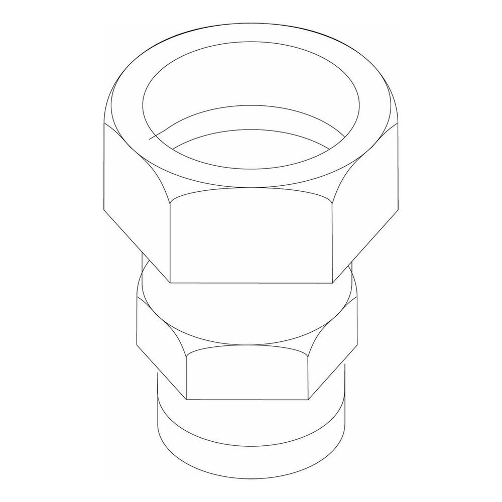 Buderus Pumpenverschraubung 1" x 3/4" Außengewinde... BUDERUS-8718590190 4051516834272 (Abb. 1)