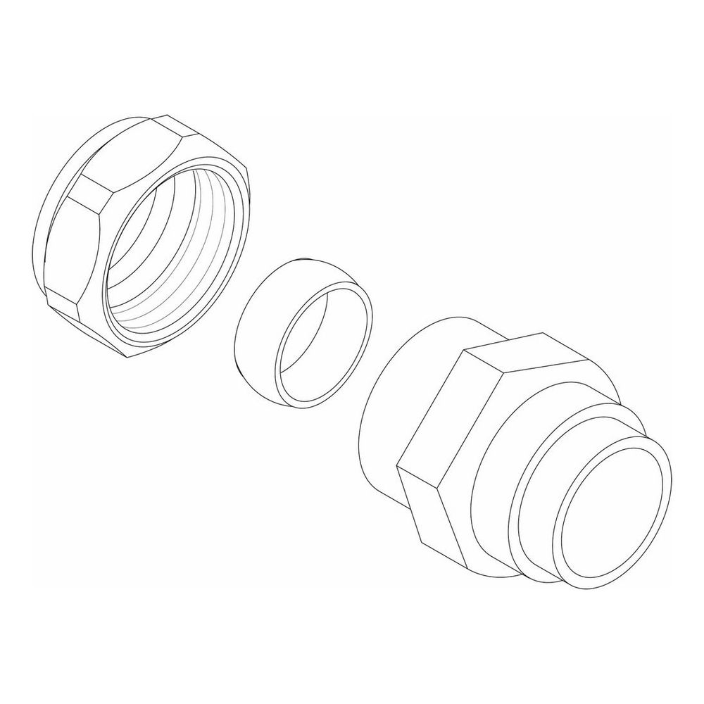 Buderus Klemmringverschraubung 3/4" x22mm... BUDERUS-8718590192 4051516834296 (Abb. 1)