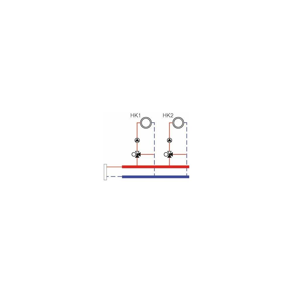 Buderus Logaplus Paket WE11.1 bis 25kW 2 Heizkreis WHY 80/60 2xHSM20/6 MM100 SolHU... BUDERUS-7739607557 4054925714876 (Abb. 1)