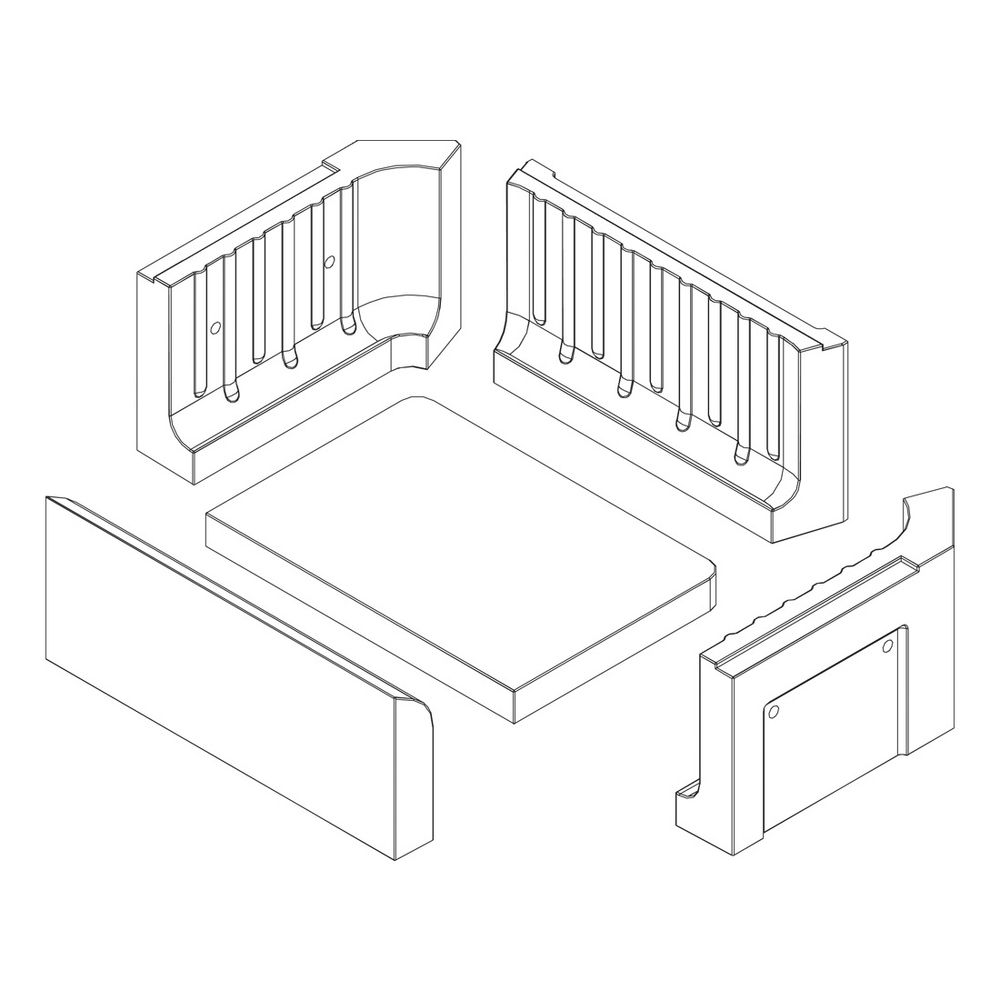 Buderus Set Brennraumauskleidung unten, 7736600751... BUDERUS-7736600751 4054925600896 (Abb. 1)