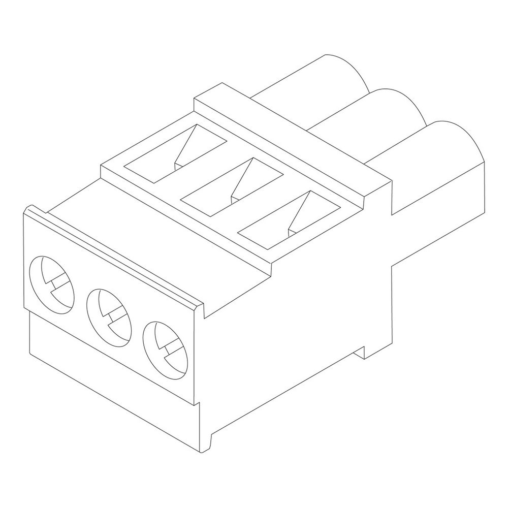 Buderus Anschlussklemme 3-polig PK-Mod, Nussbraun... BUDERUS-8718598881 4054925629378 (Abb. 1)