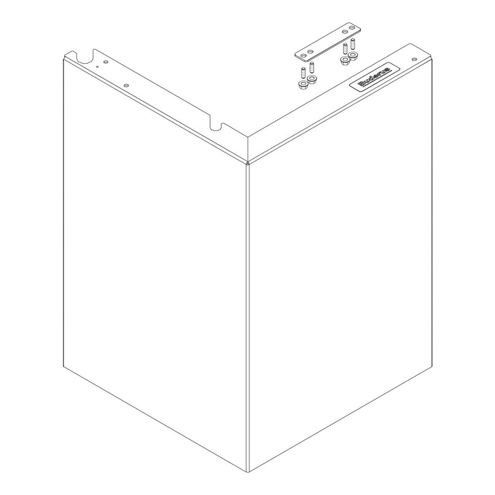 Buderus Frontblende unten Figura, Stahlgrau... BUDERUS-8738803765 4057749185617 (Abb. 1)