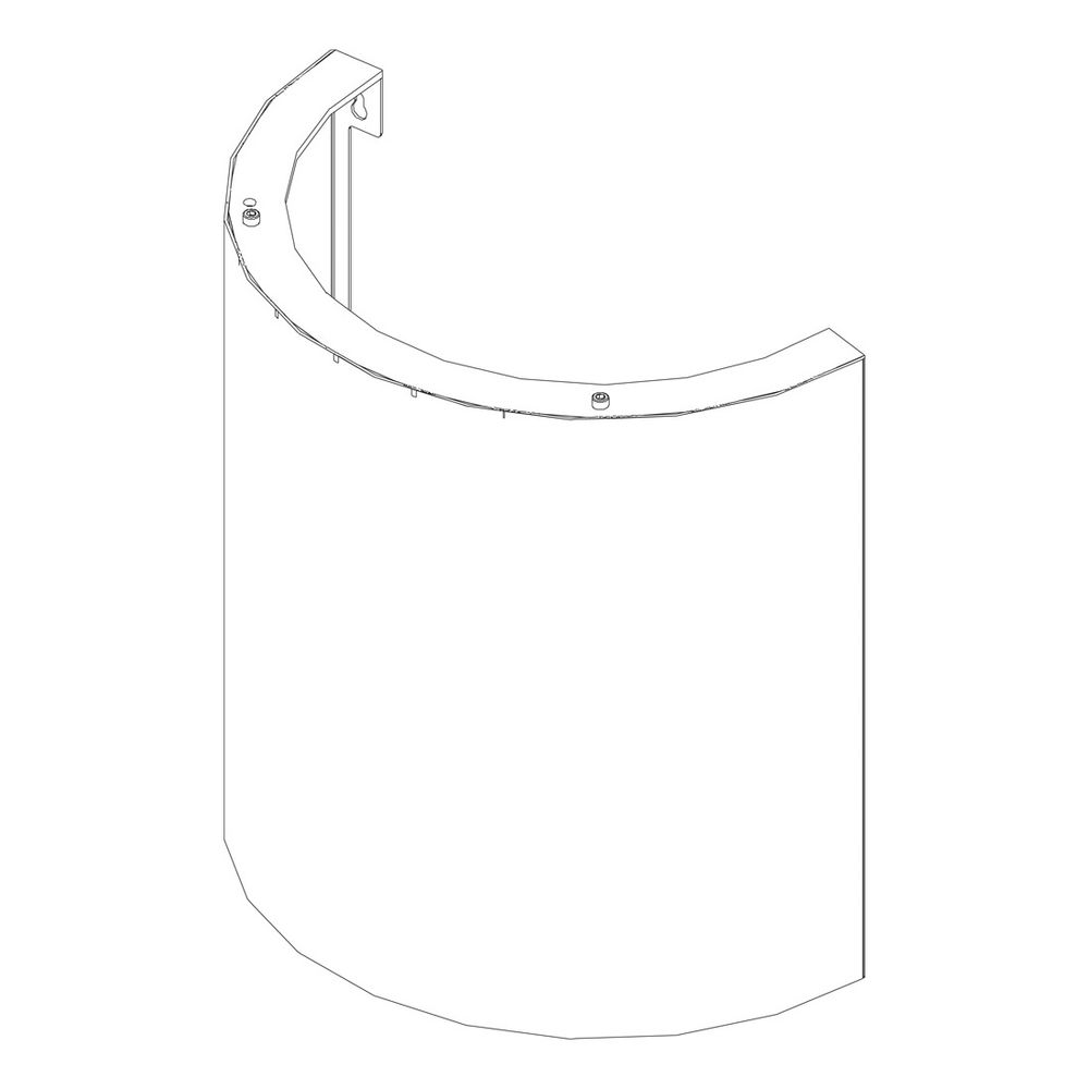 Buderus Frontblech oben Columna, Ecru... BUDERUS-8738803791 4057749185877 (Abb. 1)