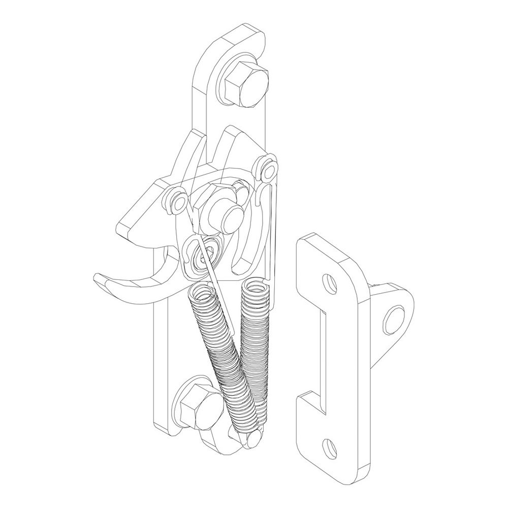 Buderus TürVerschluss komplett Columna, 8738803799... BUDERUS-8738803799 4057749185952 (Abb. 1)