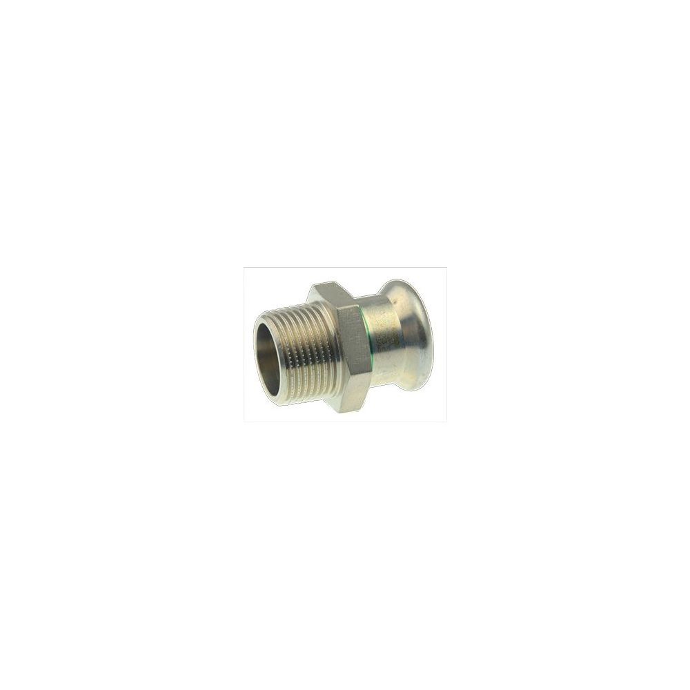 Buderus Logafix Edelstahl Übergangsstück Innen/Außengewinde 15mm x R 1/2" mit M-Kon... BUDERUS-7738326093 4057749447296 (Abb. 1)