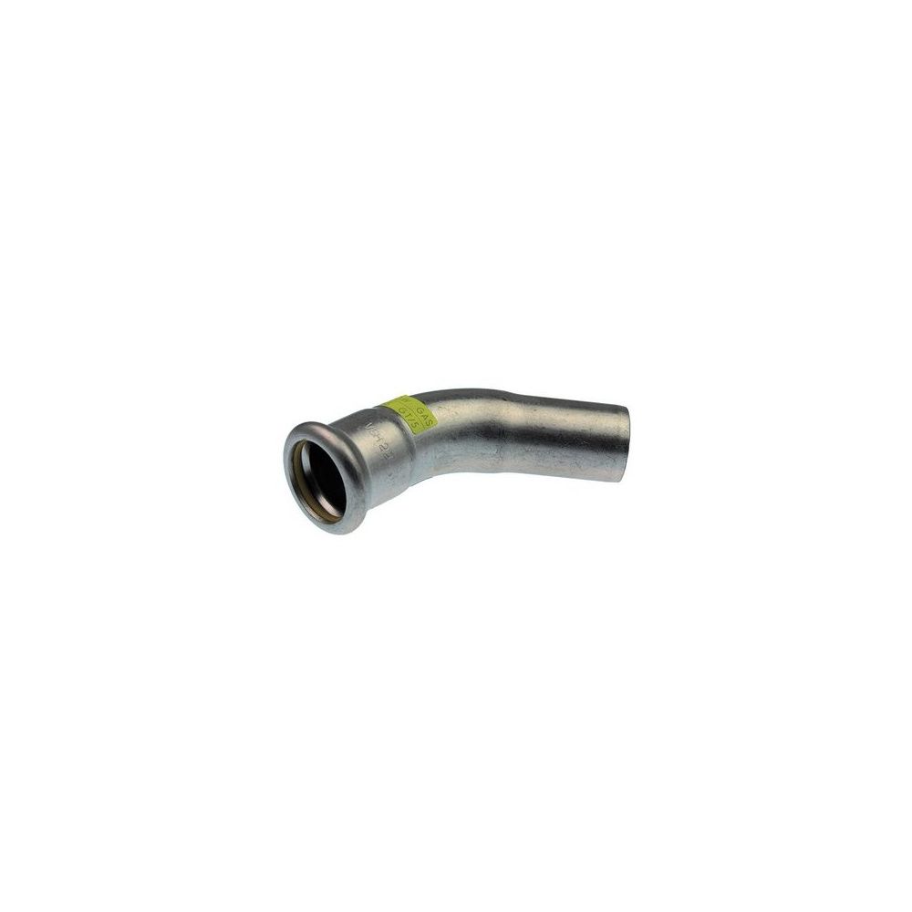 Buderus Logafix Edelstahl Gas Bogen 45 Grad Innen/Außen 108mm mit M-Presskontur... BUDERUS-7738327632 4057749643599 (Abb. 1)