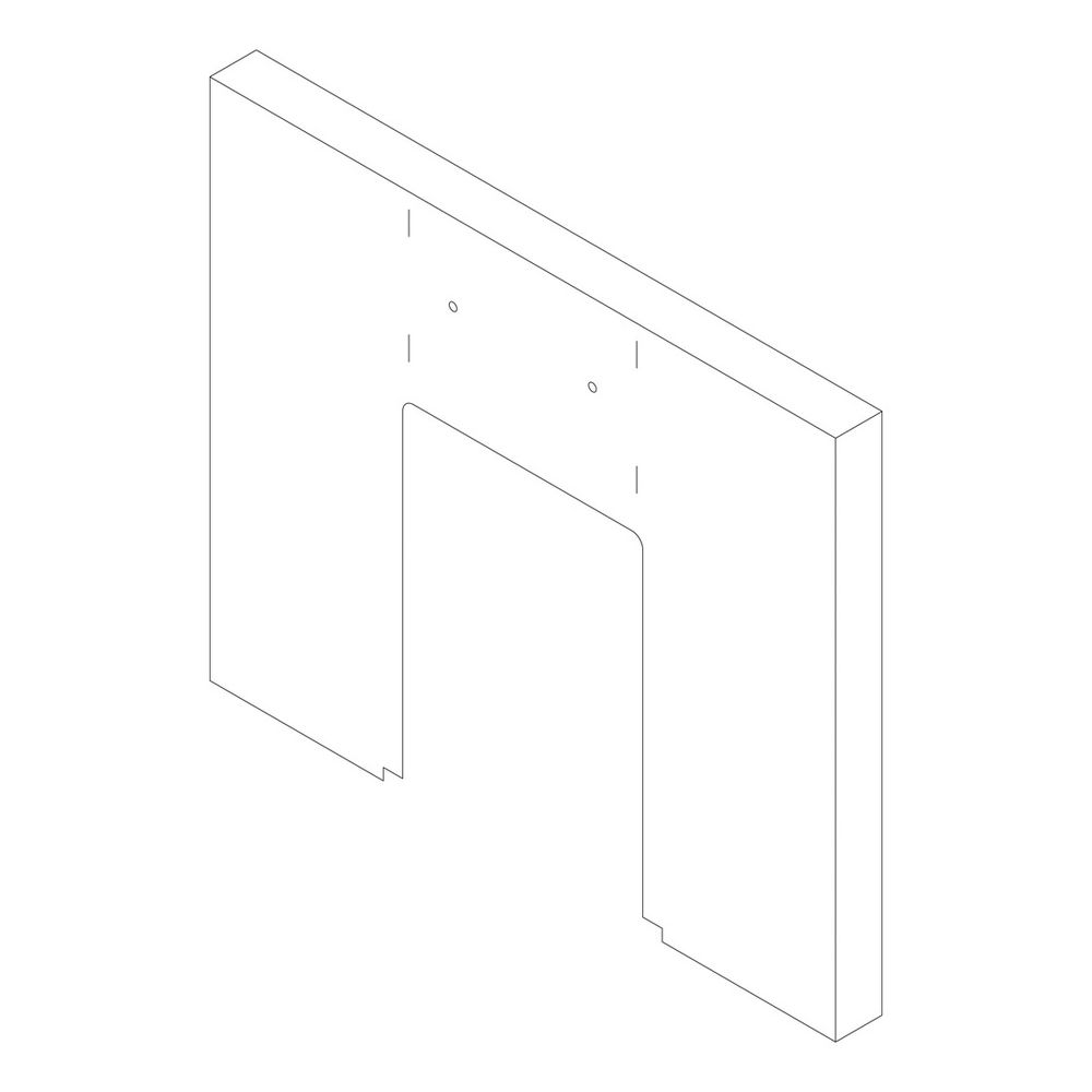 Buderus Vorderwand oben für SB 145-185kW LxBxH 980x1075x80mm 8738804624... BUDERUS-8738804624 4057749559289 (Abb. 1)