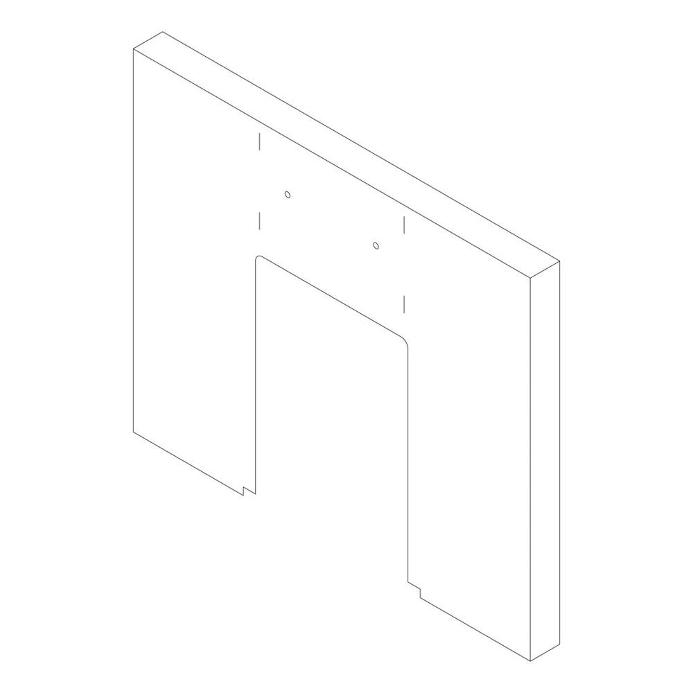 Buderus Vorderwand oben für SB 510-640kW LxBxH 980x1075x80mm 8738804627... BUDERUS-8738804627 4057749559319 (Abb. 1)