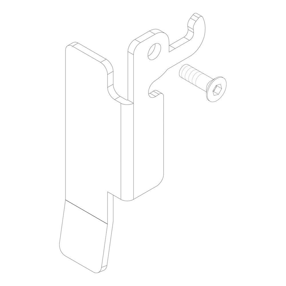 Buderus Türgriff für Feuerraumtür komplett... BUDERUS-8732920435 4057749797698 (Abb. 1)