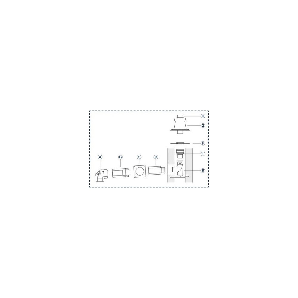 Buderus Grundbausatz GA-K, d. 80/125mm d. 110VA Schacht DN 110... BUDERUS-7738112551 4057749779823 (Abb. 1)