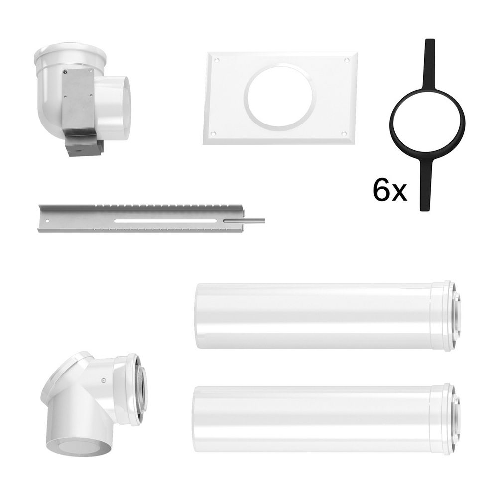 Buderus Grundbausatz DO-S, d. 80/125mm für Wärmeerzeuger mit KAS nach oben... BUDERUS-7738112556 4057749783943 (Abb. 1)