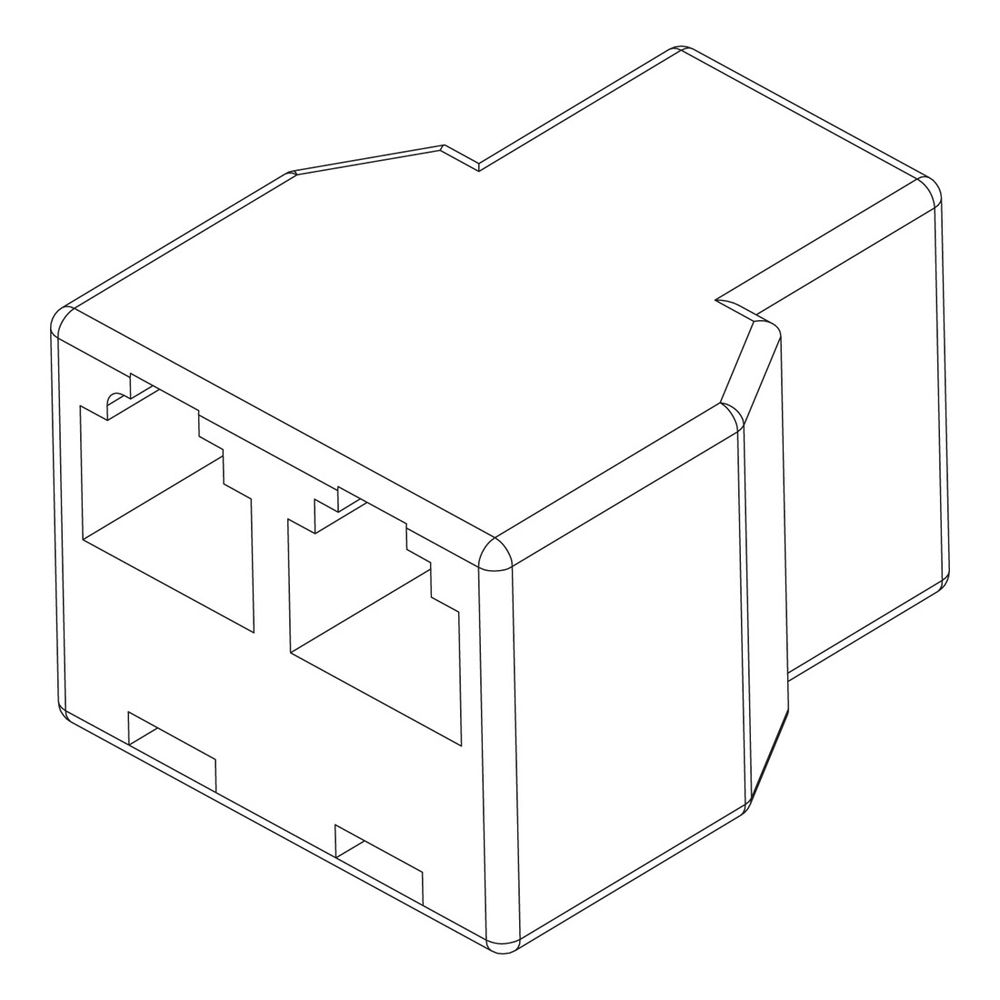 Buderus Adapter RJ12 6P6C 2F-1F... BUDERUS-8732922632 4057749827890 (Abb. 1)