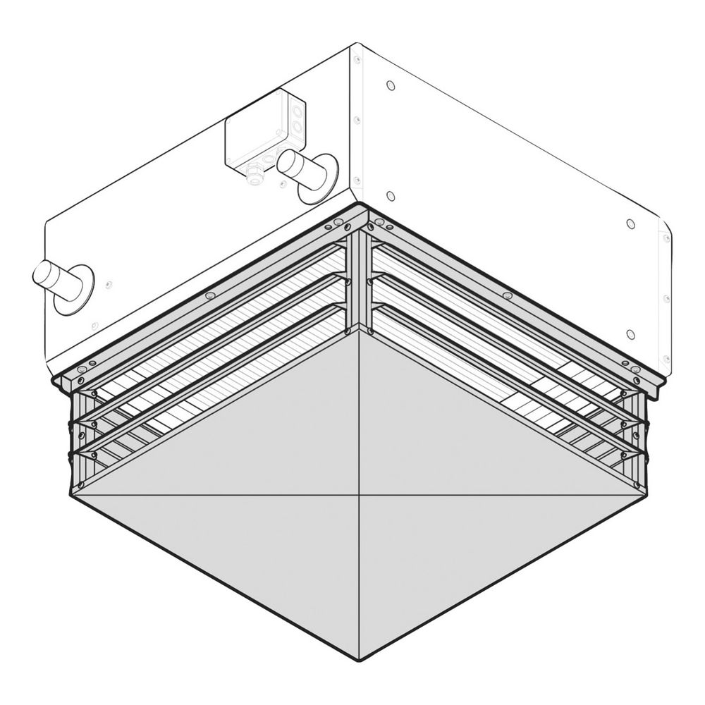 Buderus Luftverteiler, 4-seitig Größe 46.. / 56.., Typ 36004... BUDERUS-84601288 4031845114160 (Abb. 1)