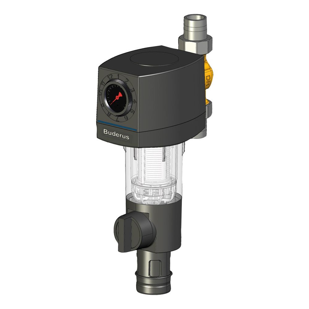 Buderus Logafix Rückspülfilter 1 1/4" mit drehbarem Anschlussstück 1,5-16bar, max. ... BUDERUS-7738306432 4051516295233 (Abb. 1)