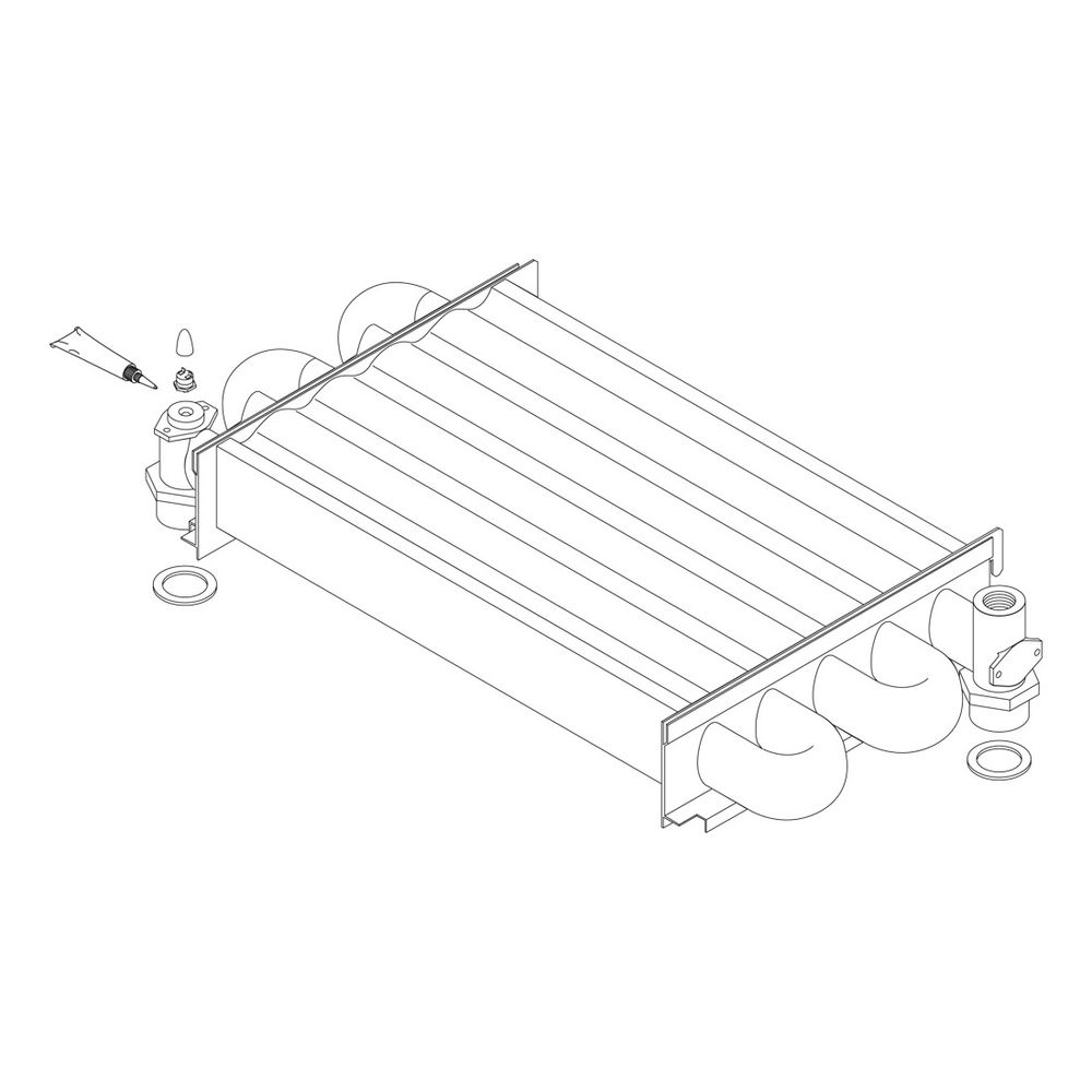 Buderus Wärmetauscher U122/124 " AT... BUDERUS-7099620 4010009098485 (Abb. 1)