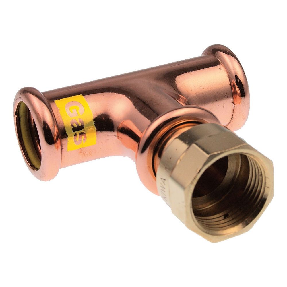 Buderus Logafix Rotguss Gas T-Stück Innen/Innengewinde/Innen 22mm x Rp 3/4" x 22mm ... BUDERUS-7738326802 4057749636874 (Abb. 2)