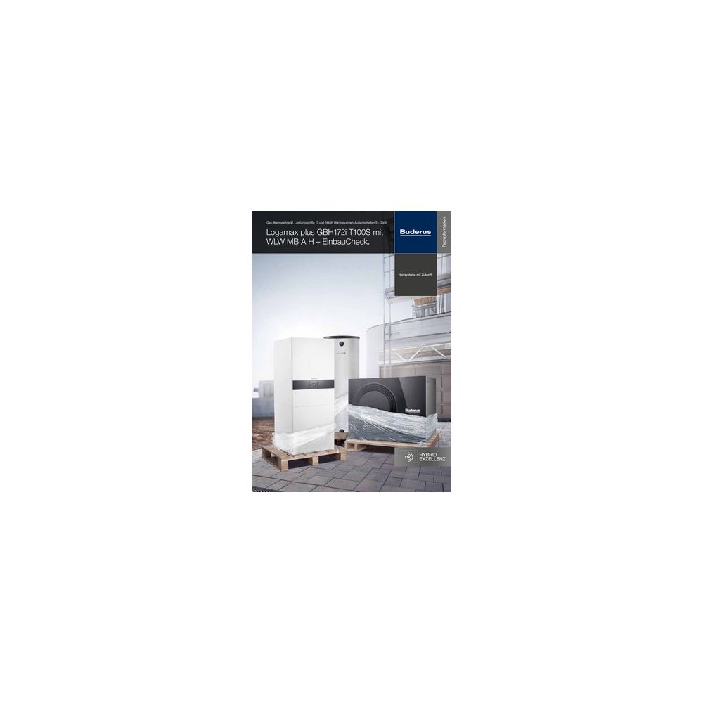 Buderus Logaplus Ergänzungs-Set WLW-10 MB A H ODU10, HB-HYC25, MAG18L, 10kW, für WP... BUDERUS-7739624110 4062321971298 (Abb. 1)