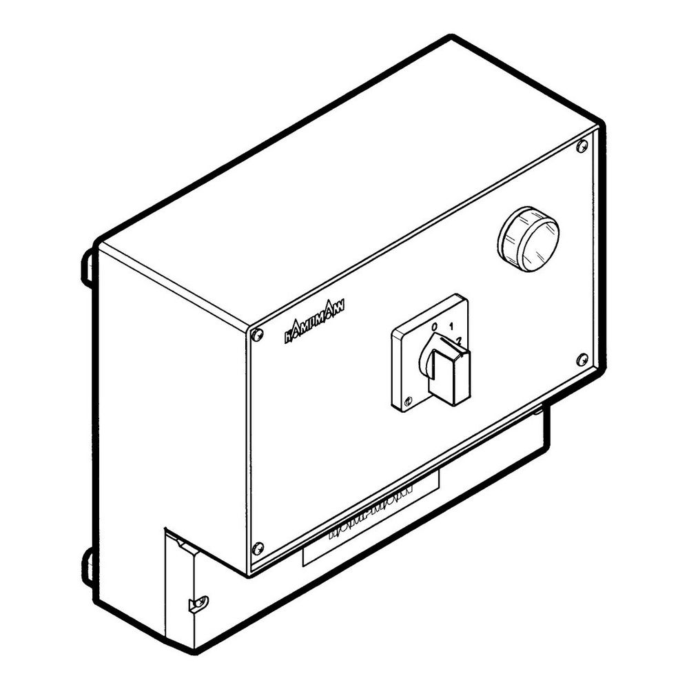 Buderus 2-Stufen-Drehstromschalter mit Raumthermostatanschluss, Typ 30051... BUDERUS-84603060 4031845111169 (Abb. 1)