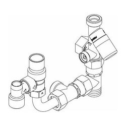 Buderus Armaturen-Set Sanitär 10bar GB172T/152T... BUDERUS-7124030 4010009096702 (Abb. 1)