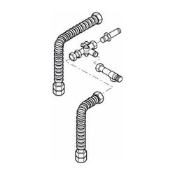 Buderus Anschluss-Set S-flex sanitärs, flexible Edelstahl-Wellschläuche für Logalux H... BUDERUS-87094838 4057749903822 (Abb. 1)